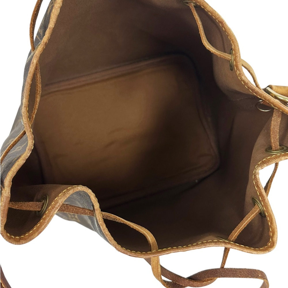 Louis Vuitton Petit Noe Drawstring Bucket Bag Shoulder Bag Monogram Brown - Picture 5 of 9